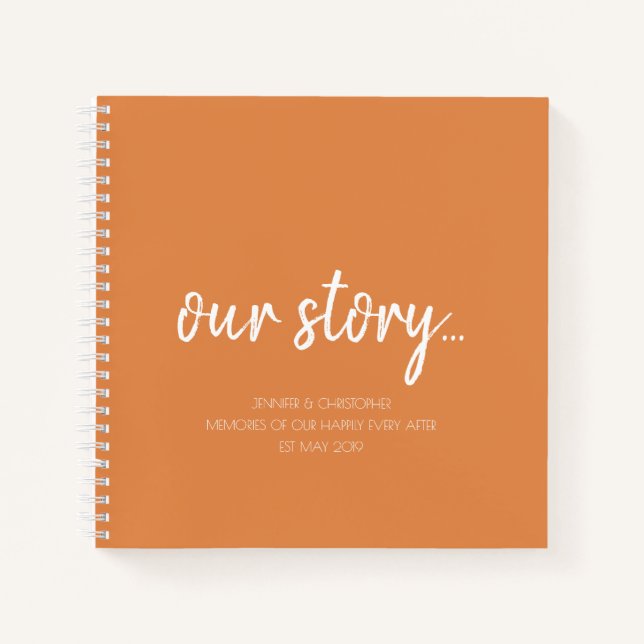 Our Story Memories Couples Keepsake Journal (Front)