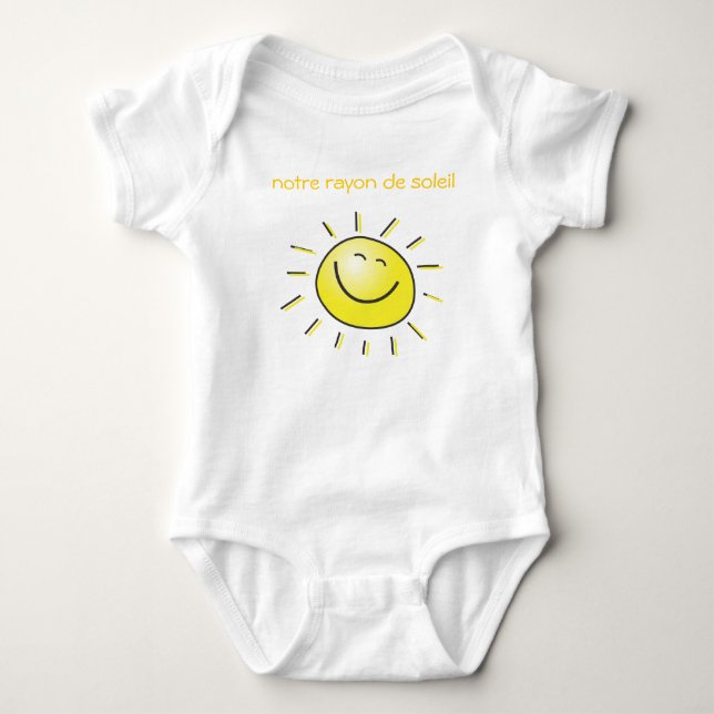 our sun ray baby bodysuit (Front)