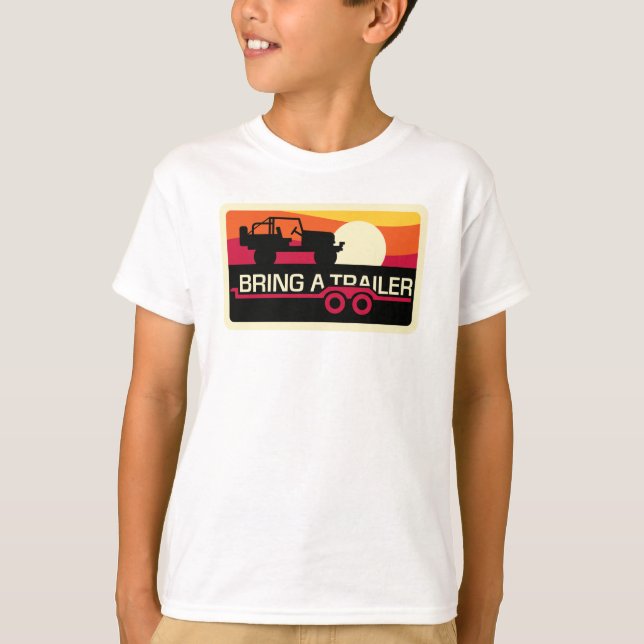 Our Sunset 4x4 Design for kids! T-Shirt (Front)