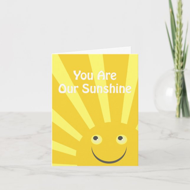 Our Sunshine Party Invite (Front)