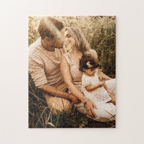 Our Sweet Family Portrait Photo 11x14 Jigsaw Puzzle