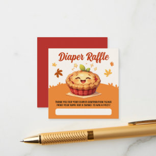 Our Sweet Little Cutie Pie Fall Baby Shower Enclosure Card