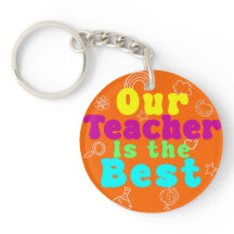 Our Teacher is the Best Colorful Circular