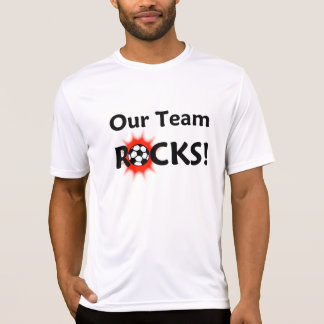 Our Team Rocks Soccer Player Name/Number T-Shirt