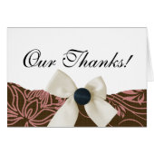 OUR THANKS THANK YOU NOTE (Front Horizontal)