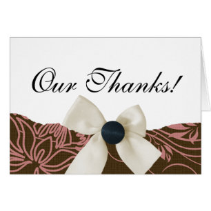OUR THANKS THANK YOU NOTE