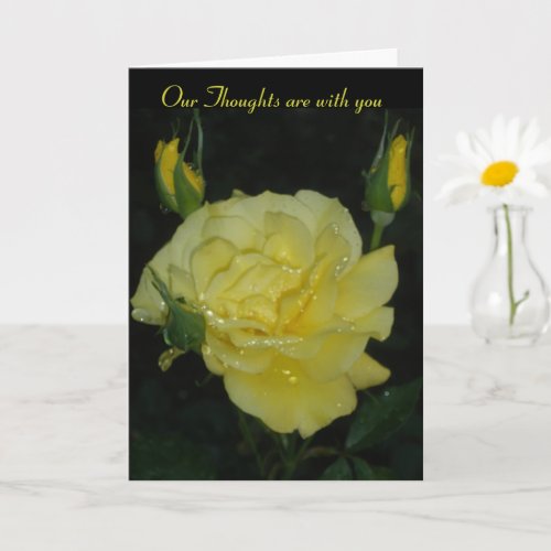 Our Thoughts are With You _ Sympathy Card