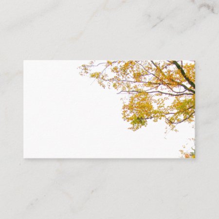 Our Tree Fall Themed Wedding Blank Place Cards