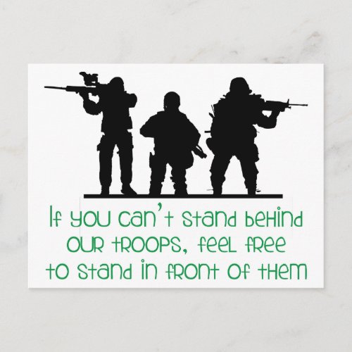 Our Troops Postcard