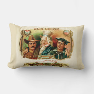 Our Union" Cigar Label  Lumbar Pillow