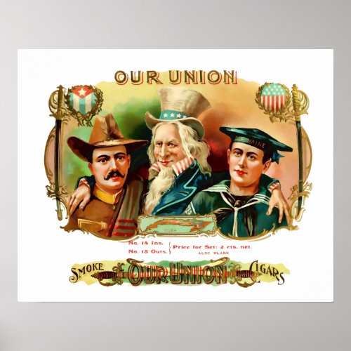 Our Union Cigar Vintage Box Label Poster