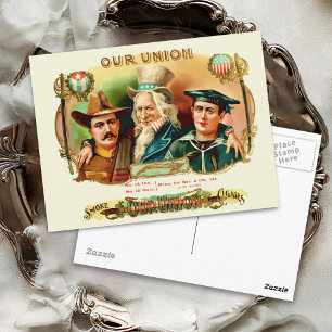 Our Union Vintage Cigar Box Label Postcard