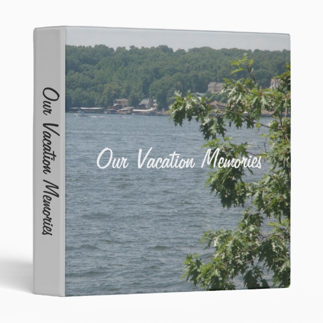 Our Vacation Memories 3 Ring Binder (Front/Spine)