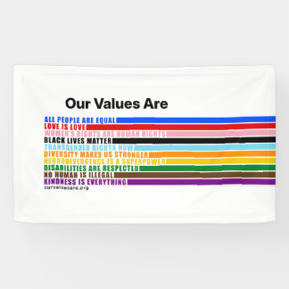 Our Values Are Banner