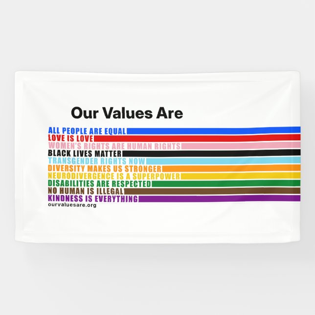 Our Values Are Banner (Horizontal)