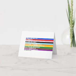 Our Values Are Greeting Card