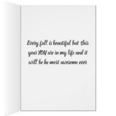 "OUR VERY 1st FALL/AUTUMN TOGETHER" Cards (Inside (Right))