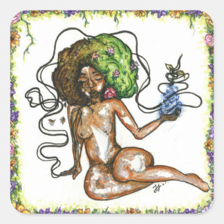 our victim square sticker