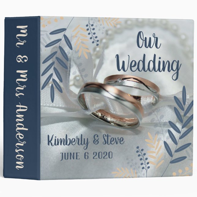 Our Wedding 3 Ring Binder (Front/Spine)