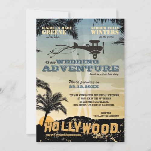 Our Wedding Adventure - Wedding Invitation
