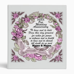 Our Wedding Anniversary binder
