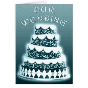 Our Wedding : Blue Cake : Cards