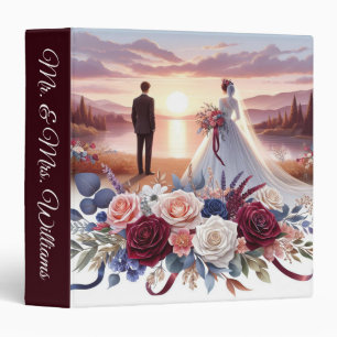 Our Wedding Bride and Groom 3 Ring Binder