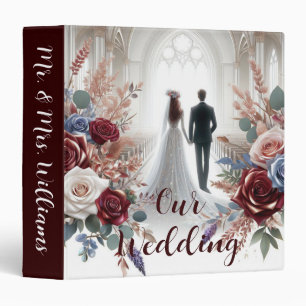 Our Wedding Bride and Groom  3 Ring Binder