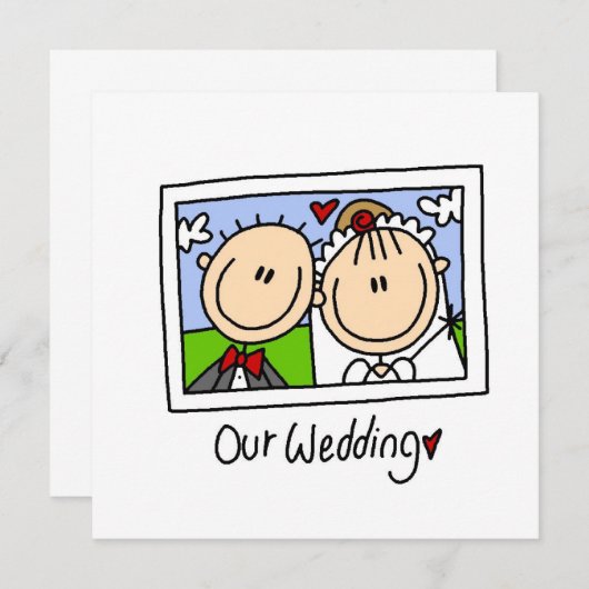 Our Wedding Bride and Groom T-shirts and Gifts (Front/Back)