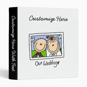 Our Wedding Bride and Groom T-shirts and Gifts 3 Ring Binder