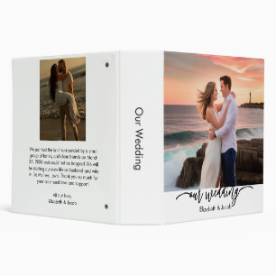 Our Wedding Custom Photo Binder Personalized