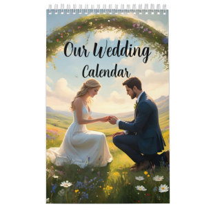 Our Wedding Customizable Calendar, Calendar
