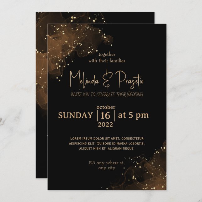 Our wedding day is approaching invitation (Front/Back)