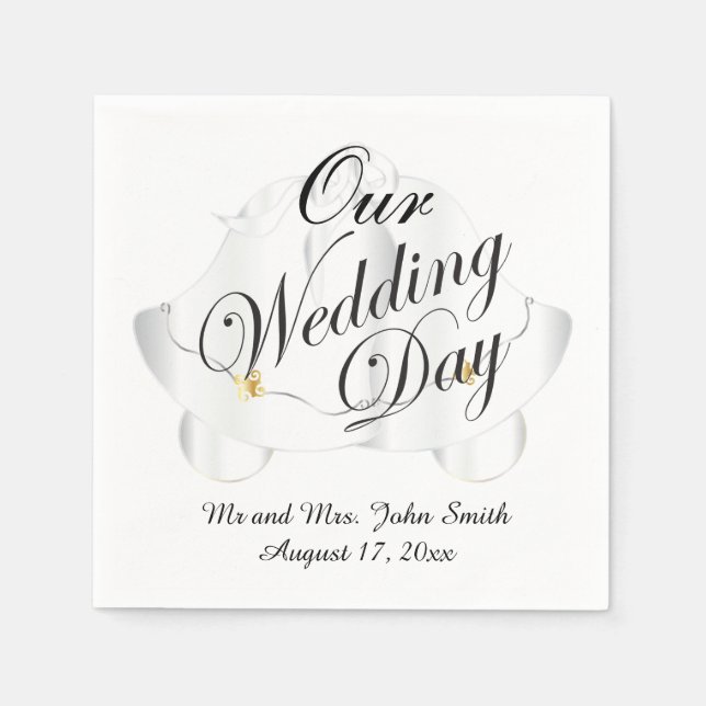 Our Wedding Day Napkins (Front)