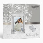 Our Wedding Day | White Damask & Silver Gray