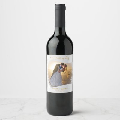 Diy Add Your Own Sign Photo Color Text Wine Label Zazzle Com