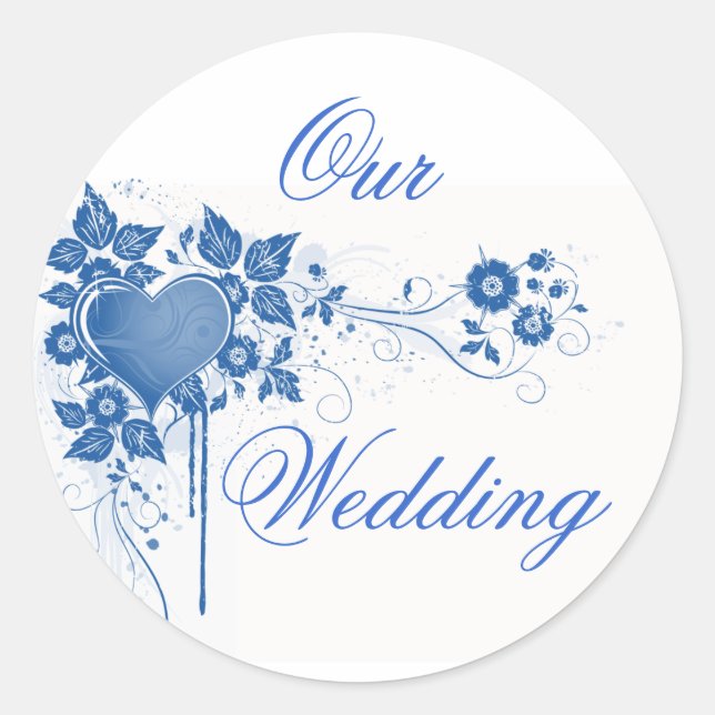 Our Wedding Envelope Seal Stickers (Front)