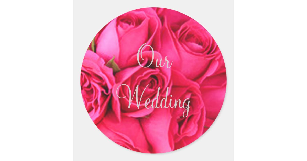 Our Wedding Envelope Seal Stickers Zazzle