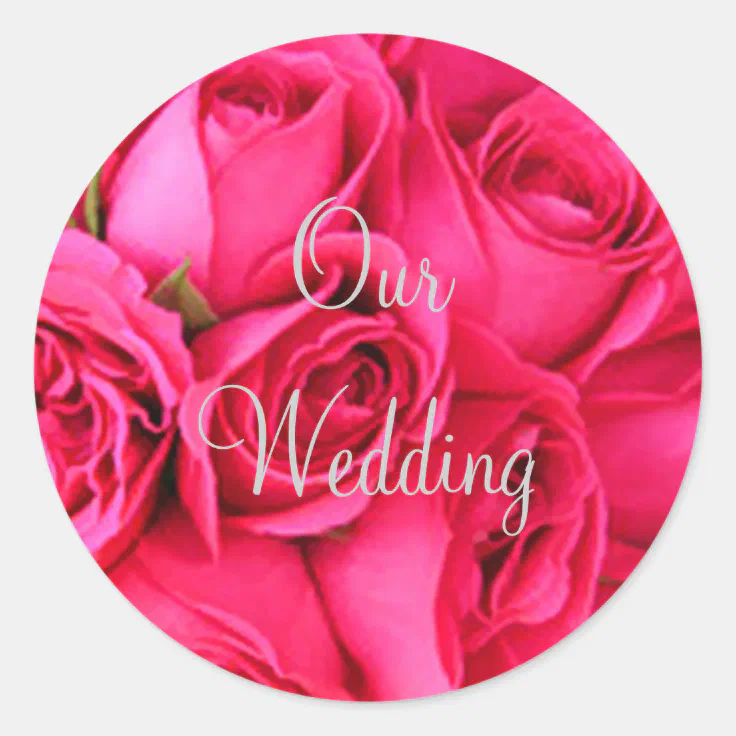 Our Wedding Envelope Seal Stickers Zazzle