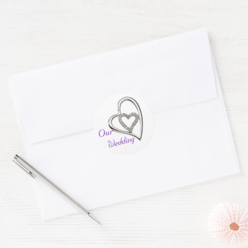 Our Wedding Envelope Seal Stickers | Zazzle