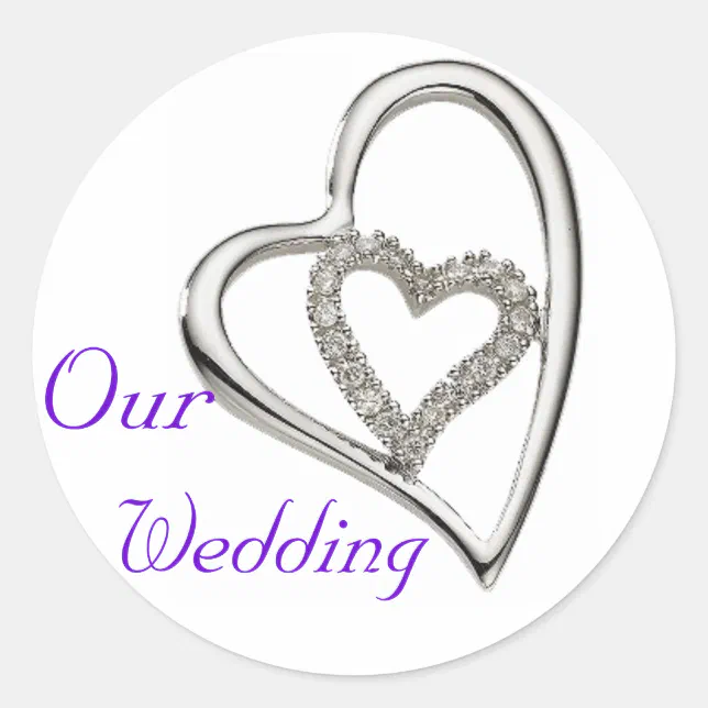 Our Wedding Envelope Seal Stickers Zazzle