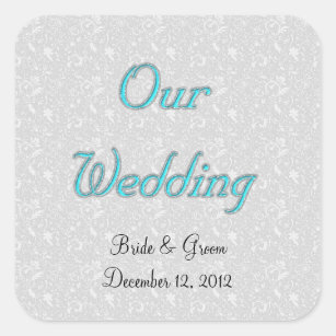 OUR WEDDING ENVELOPE SEAL STICKERS TEMPLATE