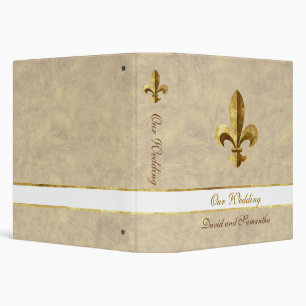 Our Wedding Fleur-de-lis Binder