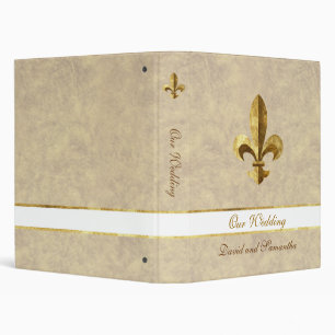 Our Wedding Fleur-de-lis Binder