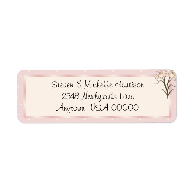 Our Wedding Lillie Return Address Labels (Front)
