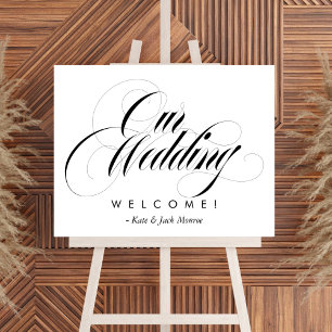 Our Wedding Luxe Welcome Sign