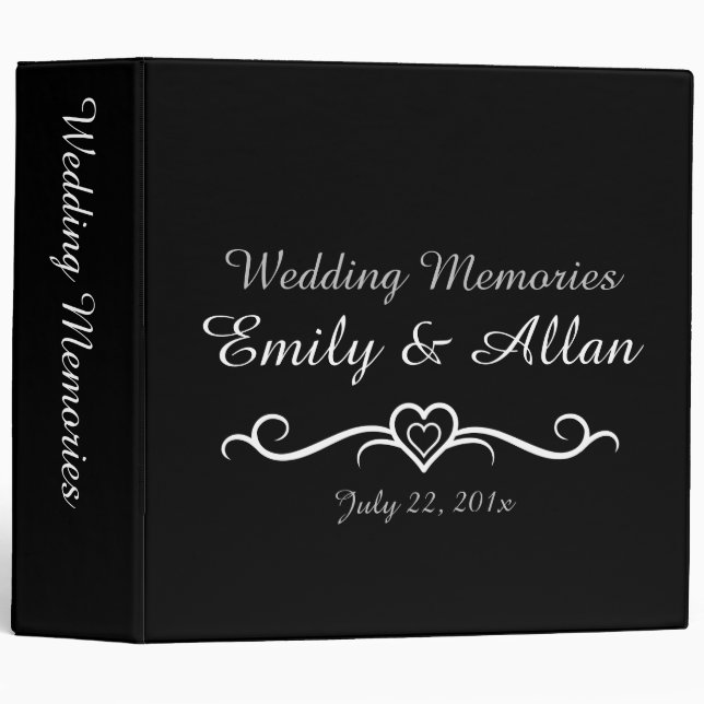 Our Wedding Memories Photo Album Binder (Front/Spine)