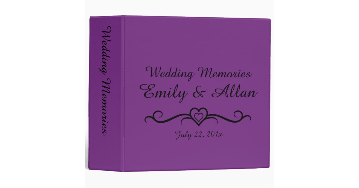Our Wedding Memories Photo Album Binder Zazzle
