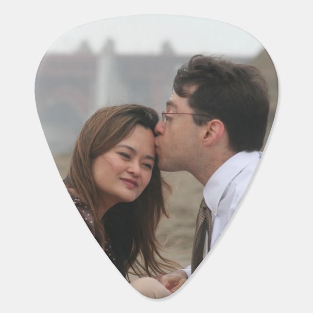 Our Wedding Personalized Photo Guitar Pick (Back)