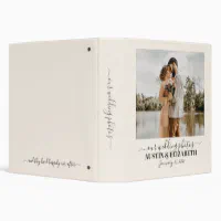 Our wedding photo album keepsake monogram 3 ring binder